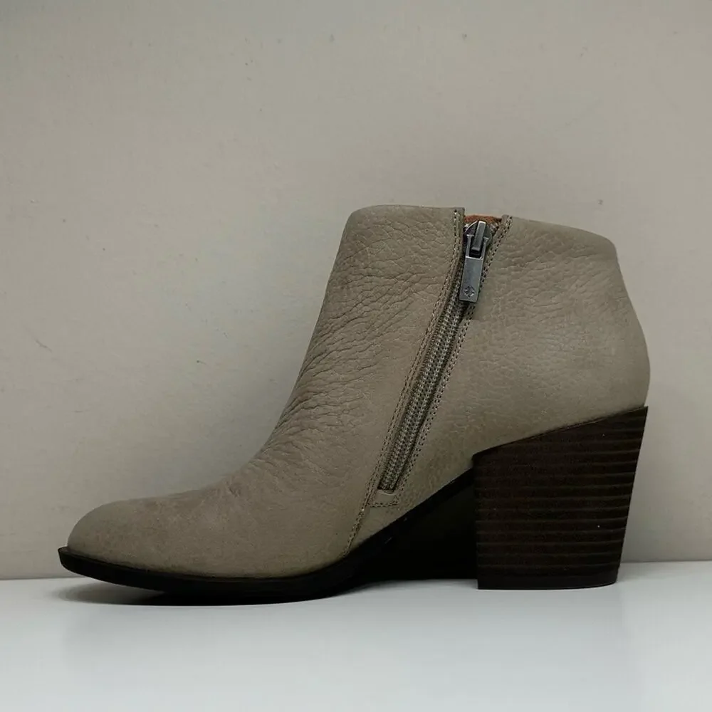 NWOB | Lucky Brand | Bellita Booties | Taupe | Size 6.5 M